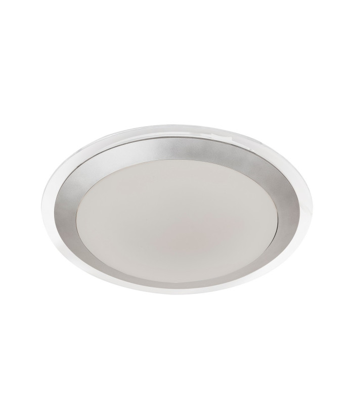 LED Bathroom Ceiling Flush Light Silver IP44_Off