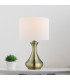 Table Touch Lamp Antique Brass with Cream Shade E14_Room