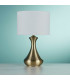 Table Touch Lamp Antique Brass with Cream Shade E14_Off