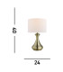 Table Touch Lamp Antique Brass with Cream Shade E14_Line