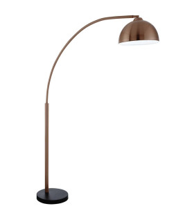 Giraffe 1 Light Floor Lamp Copper with Black Marble Base E27_Main