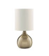 Table Touch Lamp Antique Brass with Fabric Shade E14_Off