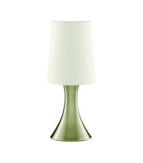 Table Touch Lamp Antique Brass with Fabric Shade E14_Main