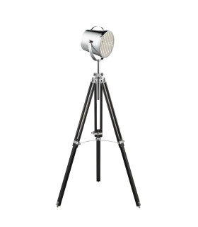 Studio 1 Light Adjustable Stage Lamp Chrome Black E27_Main