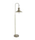 Fisherman 1 Light Floor Lamp Antique Brass and Glass E27_Main