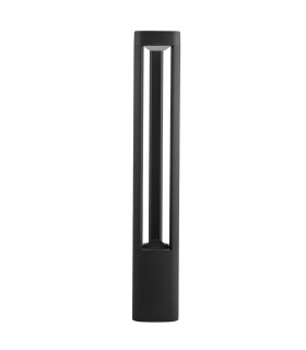 Michigan LED Outdoor Tall Aluminium Bollard Light Grey IP54_Off