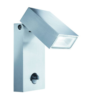 LED Outdoor Wall Light Stainless Steel with Motion Sensor IP44_Main