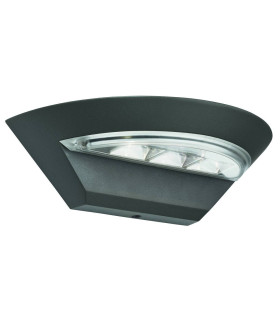 LED Outdoor Aluminium Wall Light Grey IP44_Main