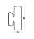 2 Light Outdoor Up Down Wall Light Stainless Steel IP44 GU10_Line
