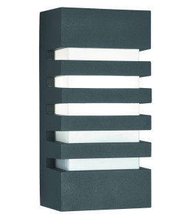 1 Light Outdoor Wall Light Grey IP44 E27_Main