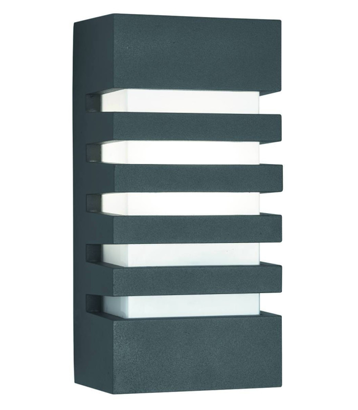 1 Light Outdoor Wall Light Grey IP44 E27_Main