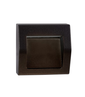 Ankle LED Outdoor Small Recessed Wall Light Grey IP54_Off