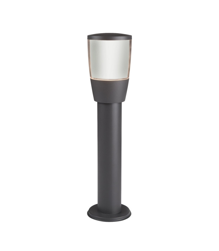 Tucson 1 Light Small Outdoor Bollard Light Dark Grey IP44 E27_Off