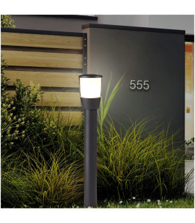 Tucson 1 Light Large Outdoor Bollard Light Dark Grey IP44 E27_Room