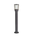 Tucson 1 Light Large Outdoor Bollard Light Dark Grey IP44 E27_Off