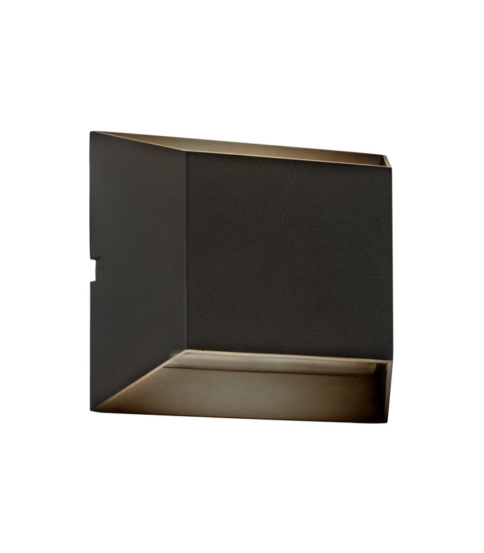LED 2 Light Outdoor Up Down Wall Light Black IP65_Off