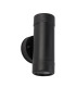 2 Light Outdoor Up Down Wall Light Black IP44 GU10_Off