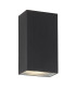 LED 2 Light Outdoor Up Down Wall Light Black IP44_Main