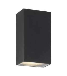 LED 2 Light Outdoor Up Down Wall Light Black IP44_Main