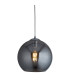 Balls 1 Light Dome Ceiling Pendant Chrome Smoked Glass E27_Main