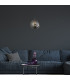 Balls 1 Light Dome Ceiling Pendant Chrome Smoked Glass E27_Room