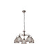 Bistro 5 Light Multi Arm Ceiling Pendant Silver White E27_Off