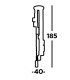 Linen 9 Light Ceiling Drop Pendant Chrome G4 Bulb_Line