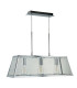 Voyager 3 Light Ceiling Pendant Bar Chrome Clear E27_Off