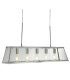 Voyager 5 Light Ceiling Pendant Bar Chrome Clear E27_Main