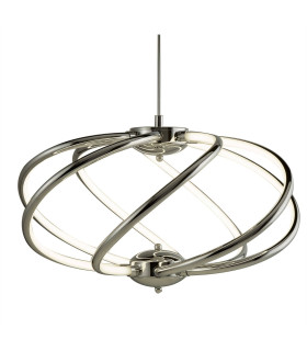 Bardot LED Spherical Ceiling Pendant Light Chrome_Main