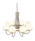 Sphere 8 Light Multi Arm Ceiling Pendant Chrome White E14_Main