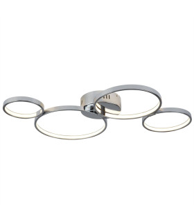 Solexa Integrated LED Flush Ceiling Light Chrome_Main