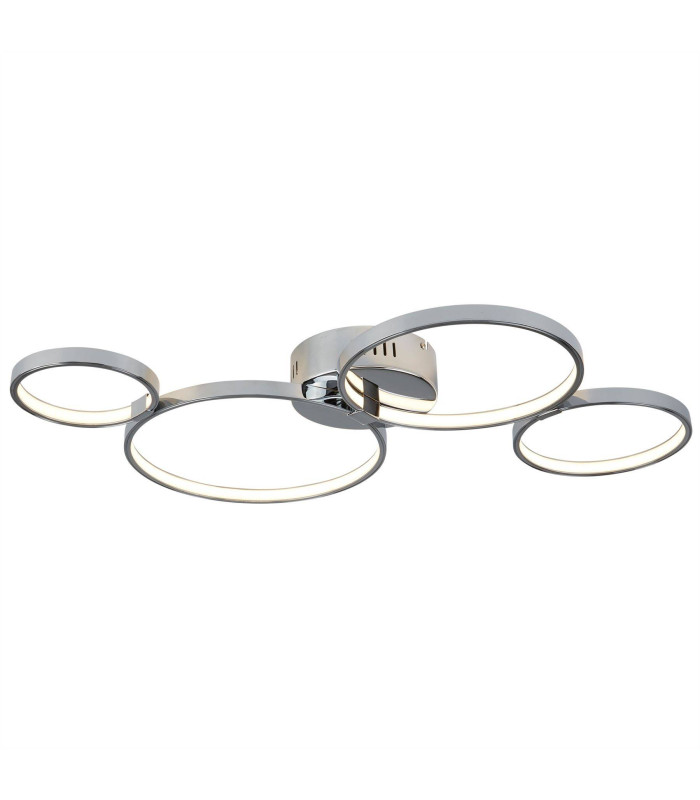 Solexa Integrated LED Flush Ceiling Light Chrome_Main