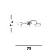 Solexa Integrated LED Flush Ceiling Light Chrome_Line