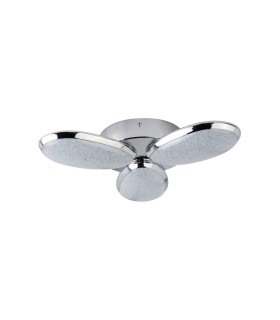 Lori Integrated LED Flush Multi Arm Ceiling Light Chrome White_Off