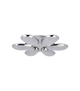 Lori Integrated LED Flush Multi Arm Ceiling Light Chrome White_Off