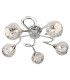 Souk 5 Light Multi Arm Ceiling Semi Flush Light Chrome with Fretwork Shades G9_Main