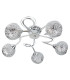 Souk 5 Light Multi Arm Ceiling Semi Flush Light Chrome with Fretwork Shades G9_Off
