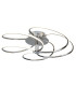 Bardot Integrated LED Flush Ceiling Light Chrome White_Main