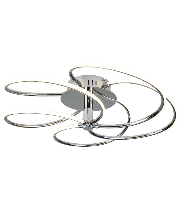 Bardot Integrated LED Flush Ceiling Light Chrome White_Main
