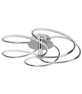 Bardot Integrated LED Flush Ceiling Light Chrome White_Off