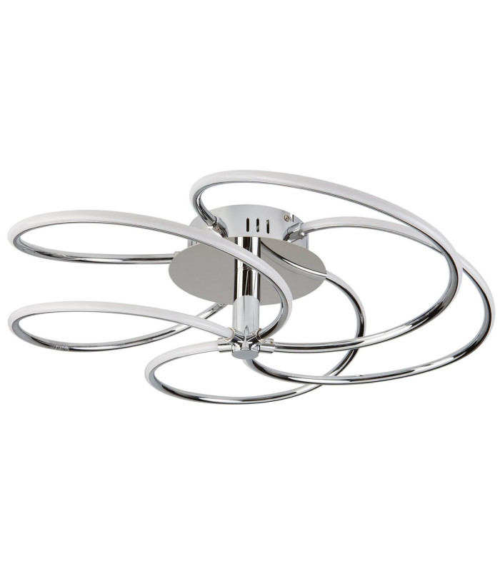 Bardot Integrated LED Flush Ceiling Light Chrome White_Off