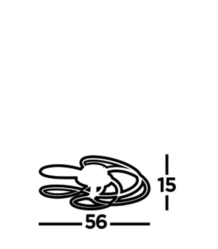 Bardot Integrated LED Flush Ceiling Light Chrome White_Line