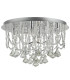 Mela 6 Light Ceiling Semi Flush Light Chrome Clear with Crystal Glass G9_Off