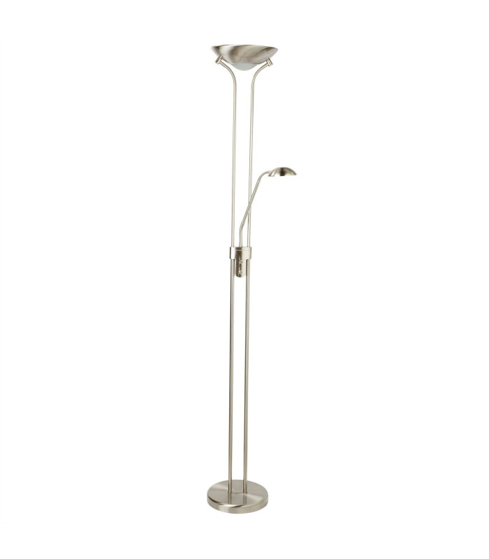 LED 1 Light Mother & Child Lamp Satin Silver_Main
