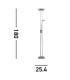 LED 1 Light Mother & Child Lamp Chrome_Line