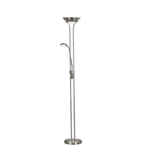 LED 1 Light Mother & Child Lamp Satin Silver_Off
