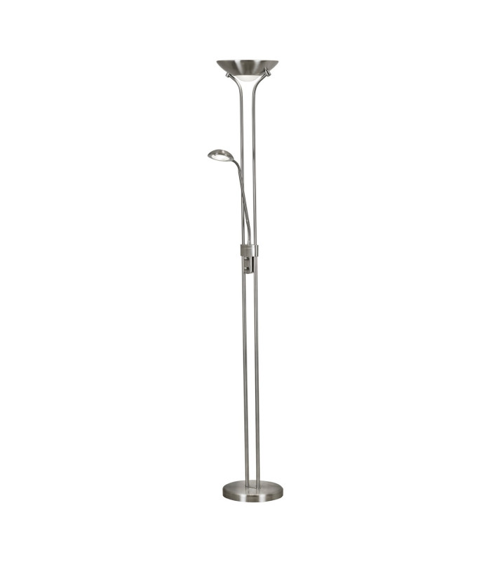 LED 1 Light Mother & Child Lamp Satin Silver_Off