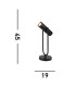 Telescope 1 Light Table Lamp Matt Black GU10_Line