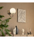 Sphere 1 Light Wall Light White Antique Brass with Glass Shade E14_Room